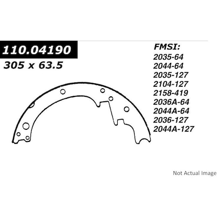 Centric Parts HEAVY DUTY BRAKE SHOES 112.0419